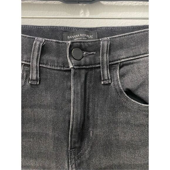 Banana Republic Black Cropped Bootcut Jeans Size 26 - Picture 2 of 9